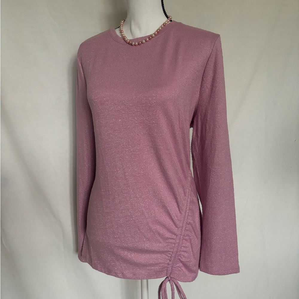 Pink shimmery sweater